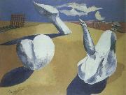 Paul Nash nocturnal landscape oil